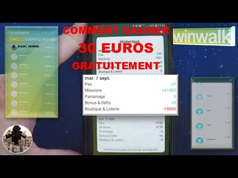 Я выиграл 30 евро в Winwalk, играя в бесплатную игру, и занял 1-е место в рейтинге