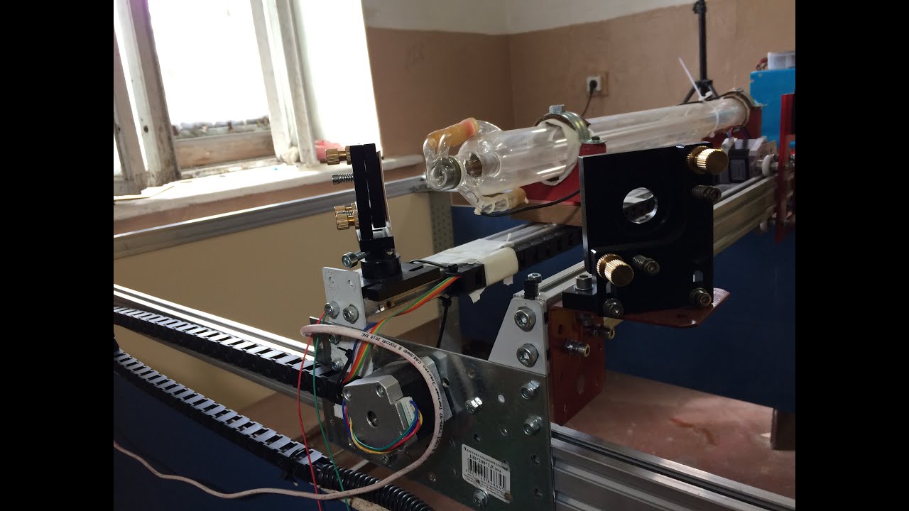Сборка лазера CO2 на ARDUINO UNO ,тест лазерной трубки 40Вт и блока ...