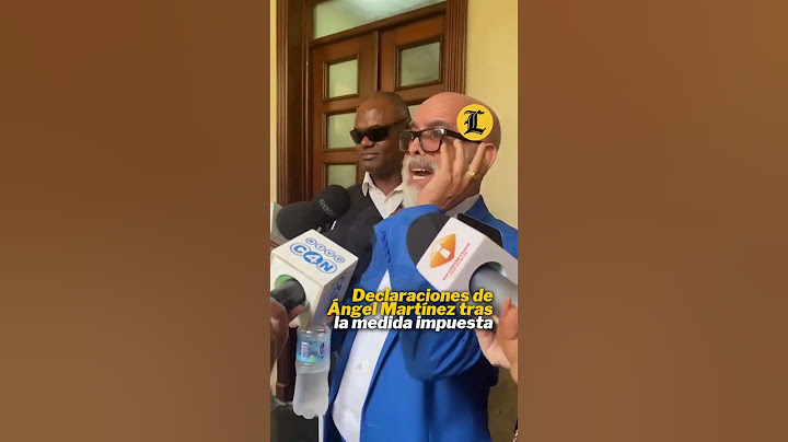 Statements by Ángel Martínez after the measure imposed