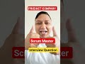 [Product Company] scrum master interview question I scrum master interview questions and answers