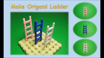 How to Make Paper Ladder Tutorial | Origami Bricks and Tiles