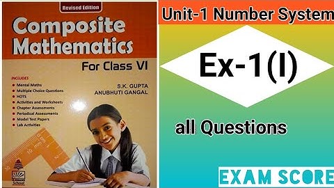 Composite mathematics class 6|| knowing our numbers|| Ex.1(I) || by EXAM SCORE