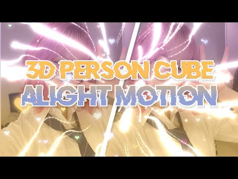 3D PERSON CUBE ALIGHT MOTION