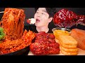 ASMR MUKBANG | 직접만든 버섯 떡볶이 양념치킨🍗 스팸 먹방 SPICY MUSHROOMS SEAFOOD BOIL FRIED CHICKEN SPAM EATING SOUNDS