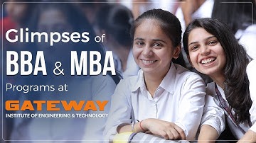 Glimpses of BBA & MBA programs at GIET I Gateway Institute of Engineering and Technology