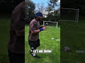 Crossbar Challenge Bet: 2 Shots of Water! #shorts