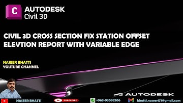 Civil 3d Cross Section Fix Station Fix Offset Elevation Report With Variable Surface Edge