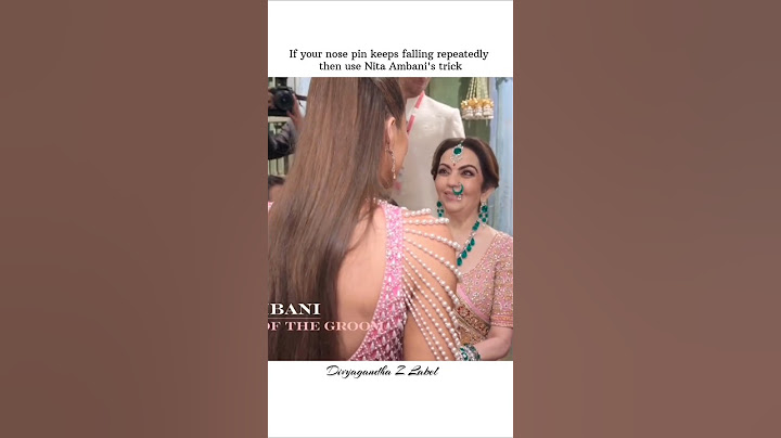 Tips for fix jewellery 💎Nita Ambani's trick #shorts #fashion #ambani #divyagandhazlabel #nitaambani