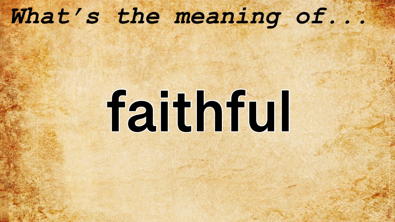 meaning of faithful representation in english