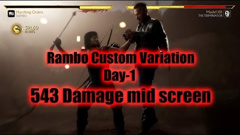 Rambo  combos MK11 custom variation - Day 1