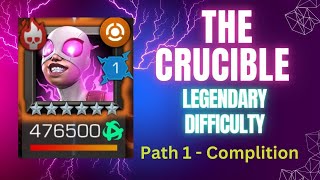 Crucible Quest | Legendary Difficulty | Path -1 Completion| Mcoc | Marvel Contest Of Champions