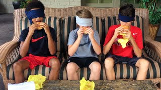 The Hamburger Challenge (MattyBRaps vs Justin \& Jack)