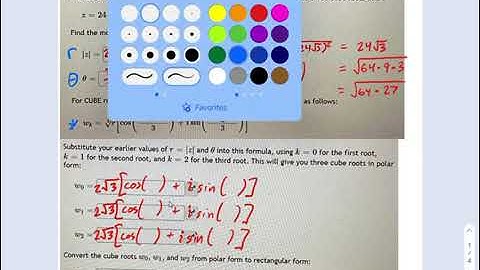 SM3.12.51 — Intro de Moivre Root Theorem for Complex Cube Roots