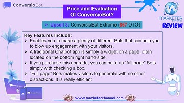 best conversiobot review & demo  is it the best chat bot for websites 2019 MarketerChannel