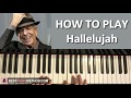 How to play  leonard cohen  hallelujah piano tutorial lesson