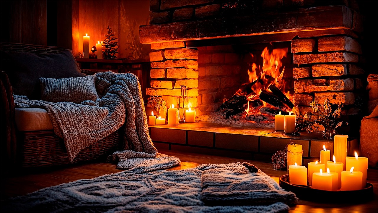 Потрескивание камина 🔥 12 часов расслабляющих звуков огня (без музыки)