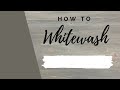 How to brighten gray stain using a whitewash technique