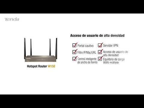 Router Tenda ACW15E Portal Cautivo Alta Potencia