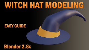 blender 2.8x witch hat modeling