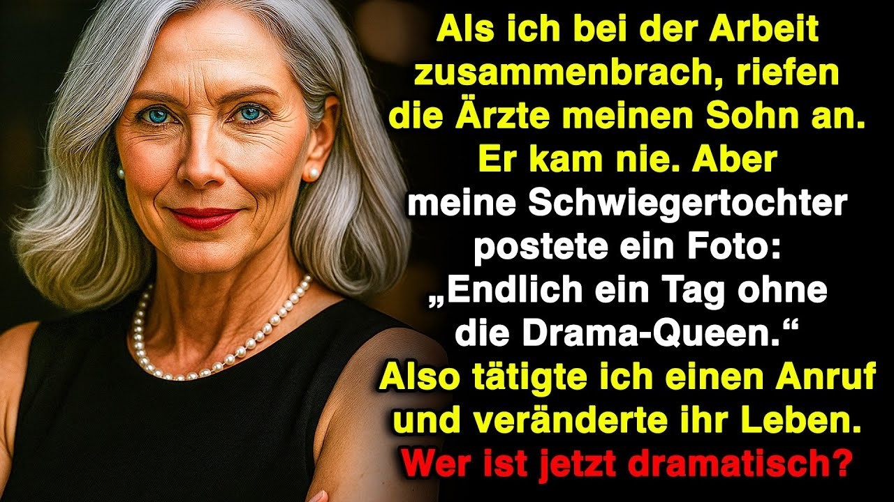 Als ich zusammenbrach, riefen die Ärzte meinen Sohn. Doch er kam nie… meine Schwiegertochter postete