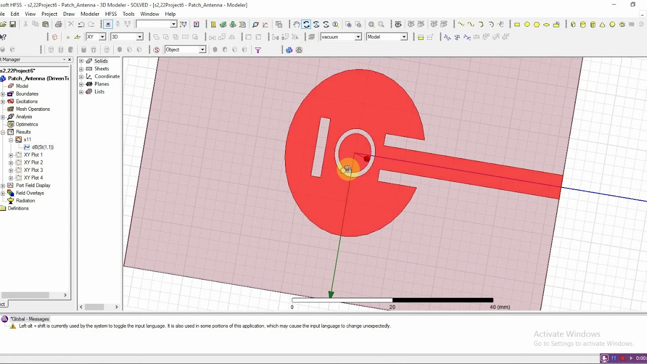 Antenna design in hfss |cst | DGS to improve parameters - YouTube