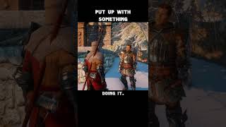 put up with something — Dragon age : Inquisition dialogue scene