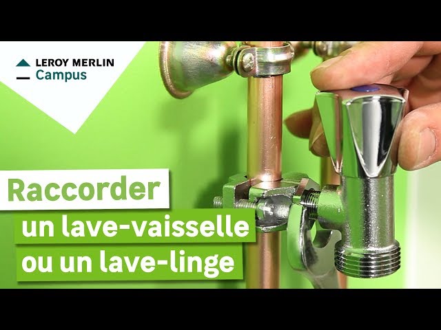 Comment raccorder une machine à laver, Plomberie