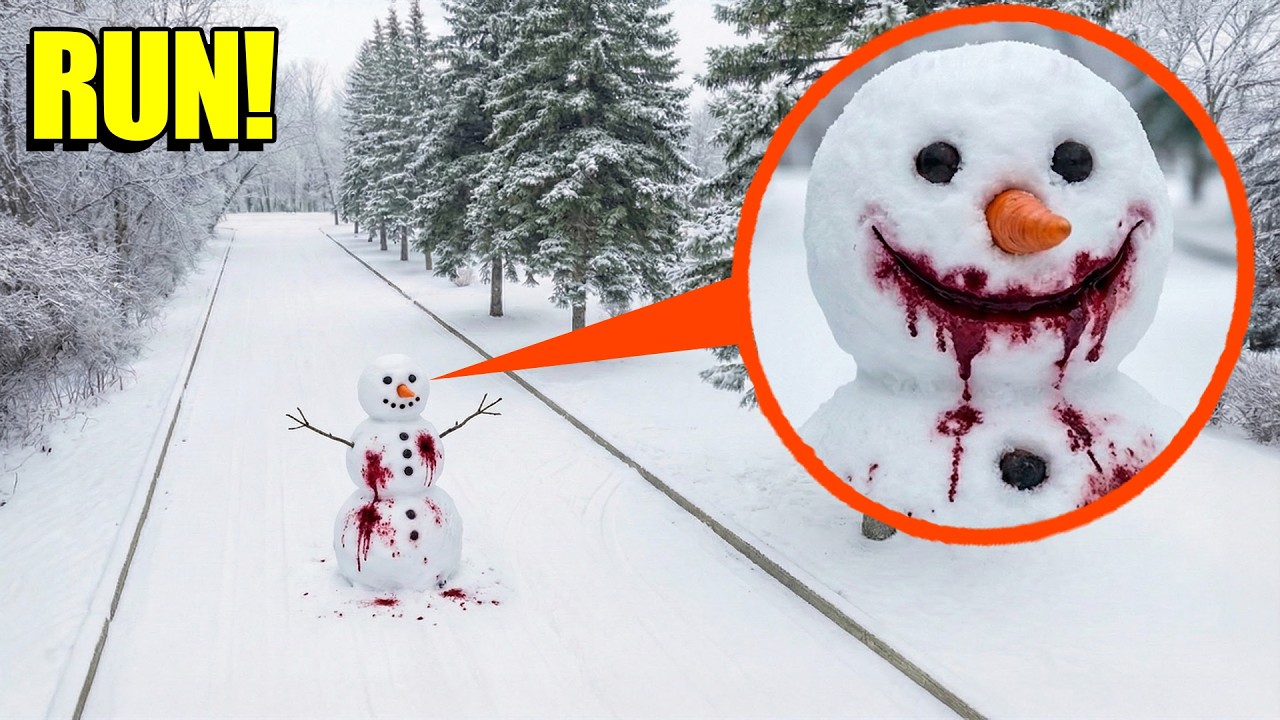 If you see BLOOD on a SNOWMAN, run! (It is EVIL)