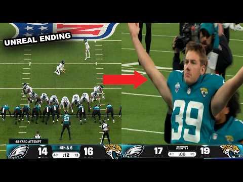 Jaguars vs Eagles INSANE FULL Ending 😱 2 FG's in 12 SECONDS + Cam Little Game Winning FG