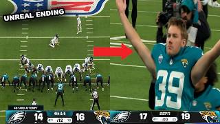 Jaguars vs Eagles INSANE FULL Ending 😱 2 FG's in 12 SECONDS + Cam Little Game Winning FG