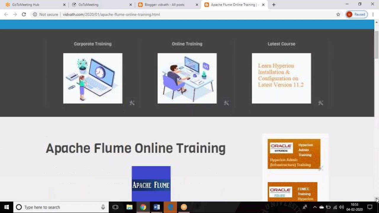 Apache Flume Online Training - YouTube