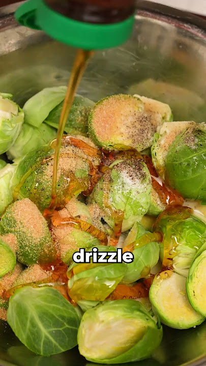 Crispy Air Fryer Brussels Sprouts #easyrecipe #airfryer #brusselssprouts