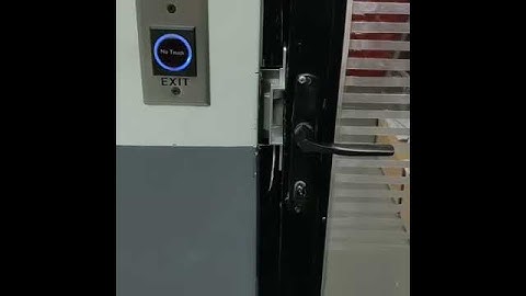 No touch access control system #access #accessdoor #dooraccess #accesscontrol #zkteco #rfid
