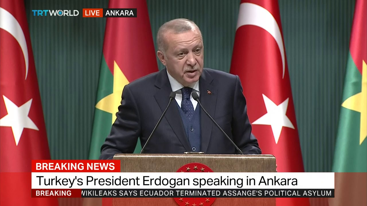 Turkey's President Erdogan on Sudan army takeover newspaper mockup