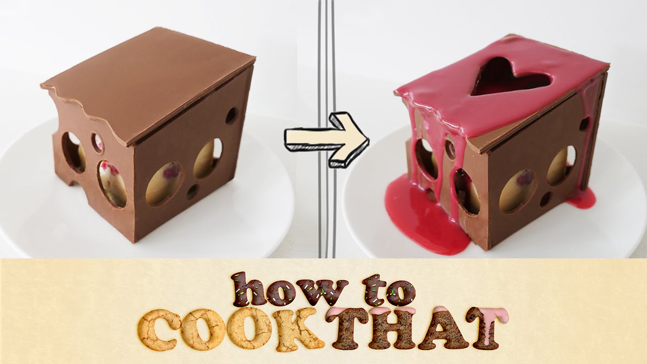SECRET LOVE HEART DESSERT How To Cook That Ann Reardon Valentines Chocolate