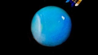 Oil pastel painting "Uranus" by polka. screenshot 2