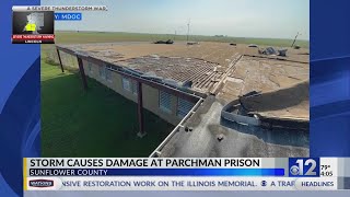 Severe weather causes damage at Parchman prison
