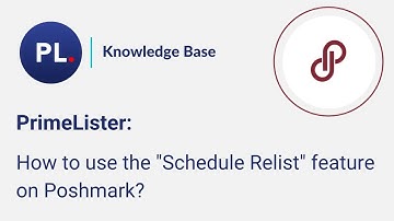 How to use the "Schedule Relist" feature on Poshmark?