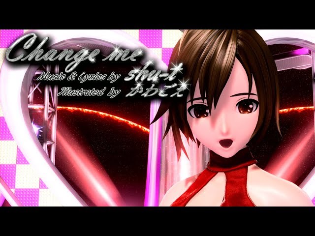 [60fps Full風] Change me - MEIKO メイコ Project DIVA Arcade future tone English lyrics Romaji subtitles class=
