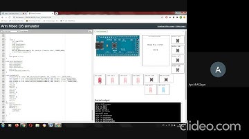 Automatsko otvaranje i zatvaranje vrata sa sigurnosnom provjerom | ARM Mbed OS Simulator