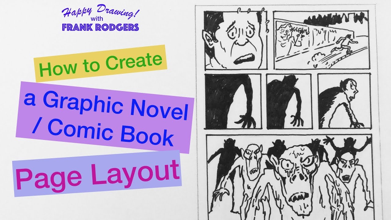 How to Create a Graphic Novel / Comic Book Page Layout. Illustration