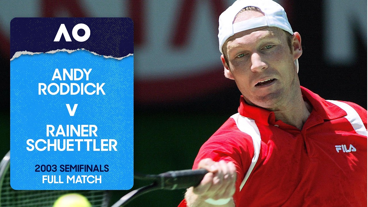 Andy Roddick v Rainer Schuettler Full Match | Australian Open 2003 Semifinal
