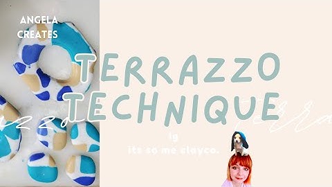 TERRAZZO TECHNIQUE|HOW I DO TERRAZZO POLYMER CLAY