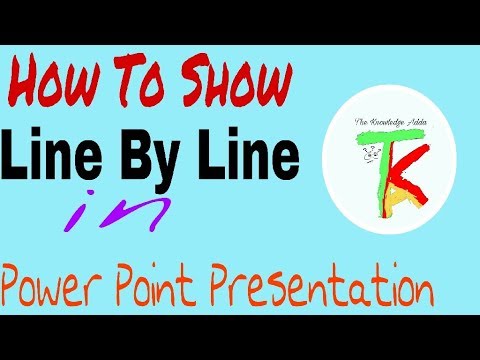 powerpoint presentation show line by line