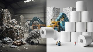 Amazing! Recycling Waste Paper Into Soft Toilet Paper