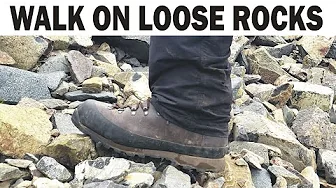 How to walk on loose rocks