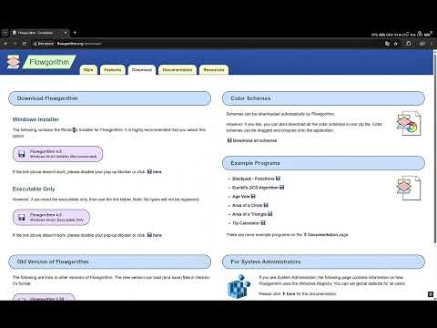 Cara Mendownload Flowgorithm