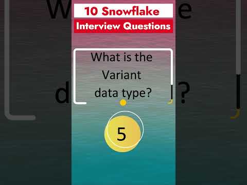 فيديو: ما هو نوع البيانات المتغير في ندفة الثلج؟