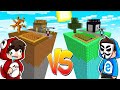 MINECRAFT: ¡CHUNK NOOB vs CHUNK PRO! 😱⚔️ BATALLA DE SKYBLOCK RETO con Mikecrack