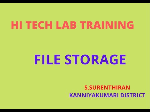 HI TECH LAB TRAINING - FILE STORAGE